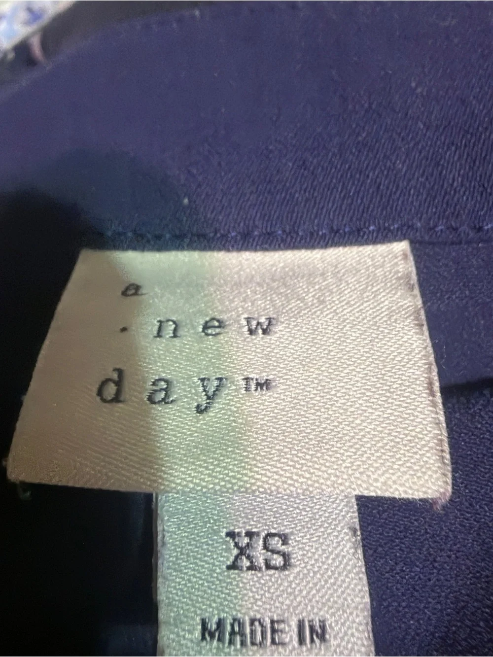 a new day Navy Button-Front Tie Waist Sleeveless Jumpsuit☑️ - Picture 9 of 9
